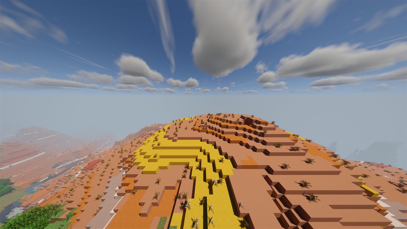Colored terraces of the badlands