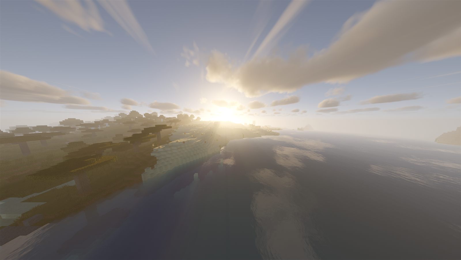 Golden sunset over the ocean
