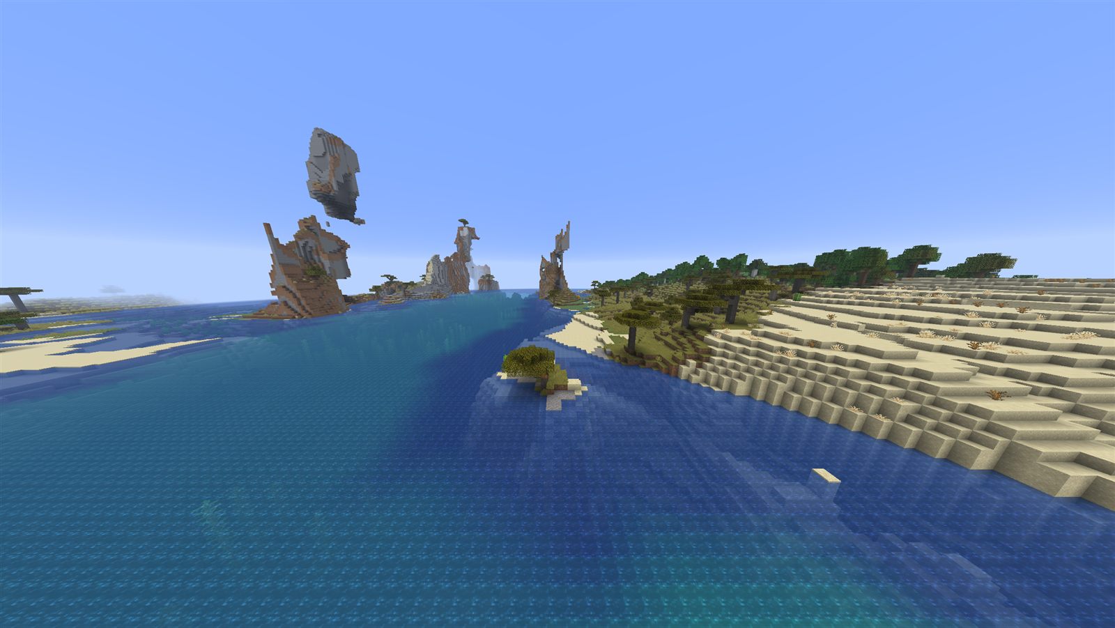 Warm ocean in Minecraft without shaders